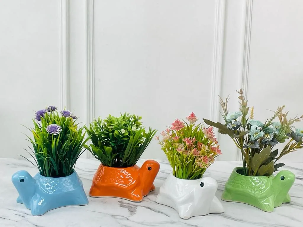 Classic Ceramic Planter — 3.5" Dia × 2.5" Height — Primary View