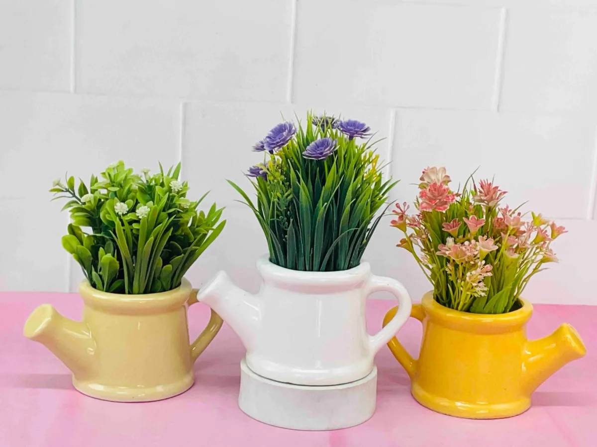 Classic Ceramic Planter — 3" Dia × 4.5" Height — Primary View