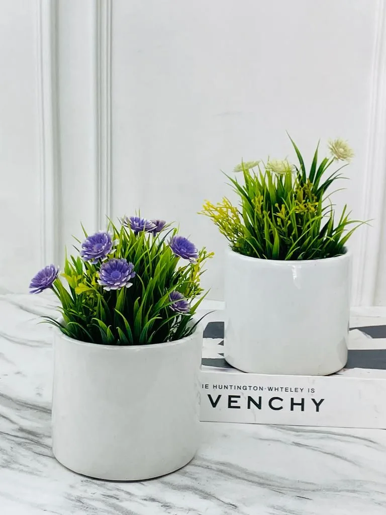 Classic Ceramic Planter — 3" Dia × 4" Height — Primary View