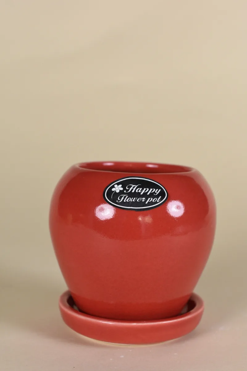 Classic Ceramic Planter — 3.5" Dia × 4" Height — Primary View