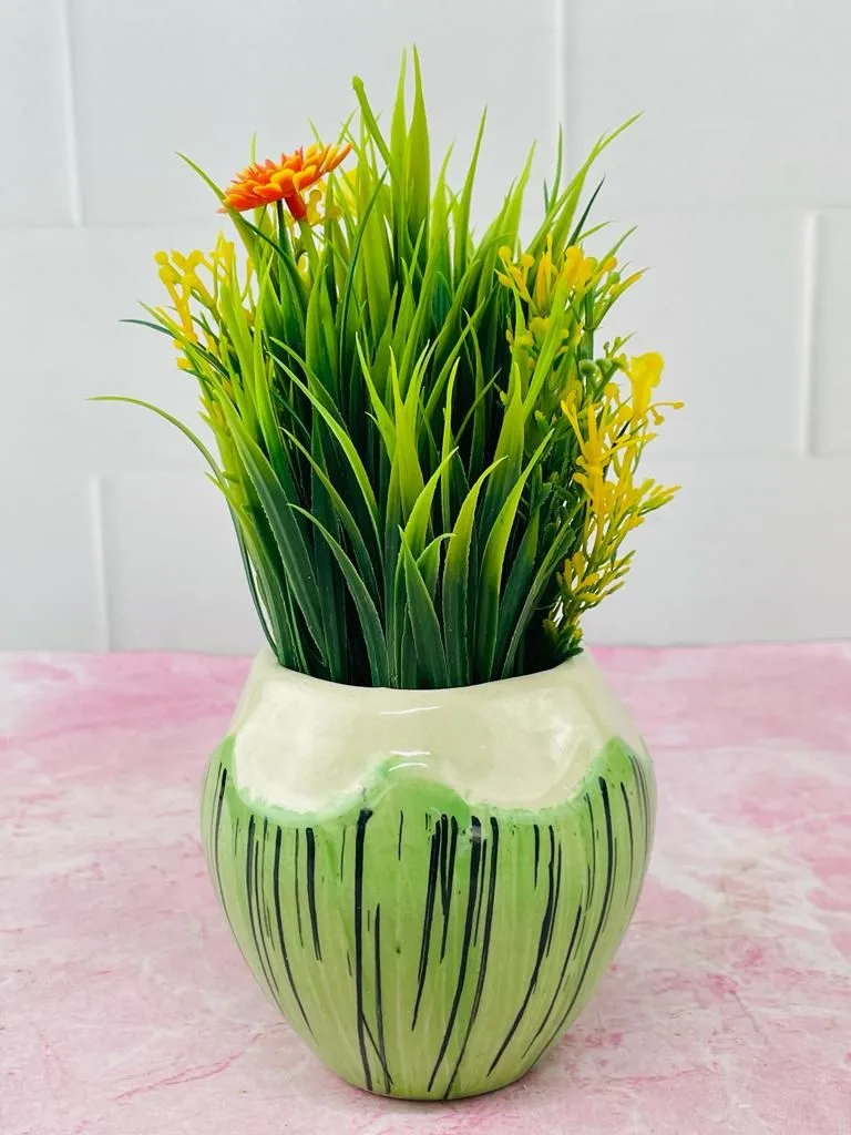 Classic Ceramic Planter — 5.5" Dia × 2.5" Height — Primary View