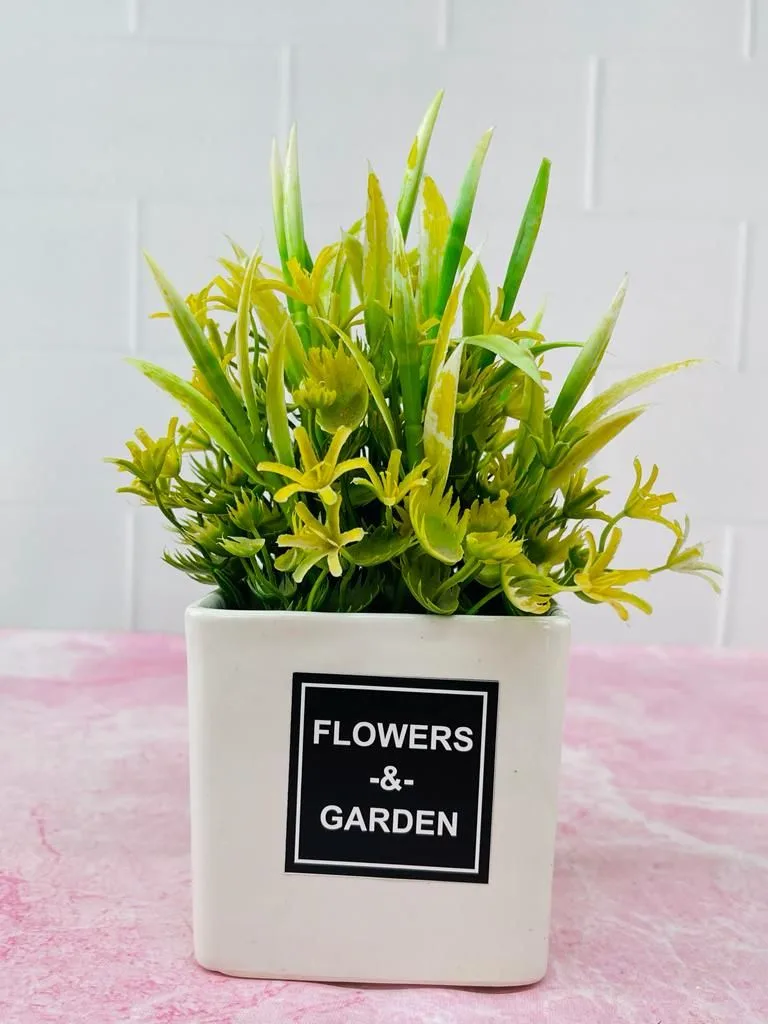 Classic Ceramic Planter — 4" Dia × 3.5" Height — Primary View