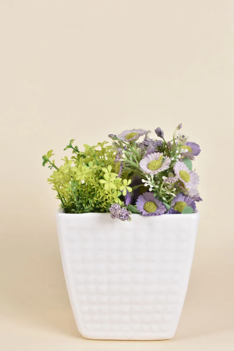 Classic Ceramic Planter — 2" Dia × 4" Height — Primary View