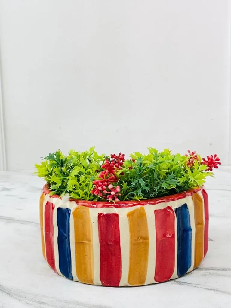 Classic Ceramic Planter — 3.5" Dia × 3.5" Height — Primary View