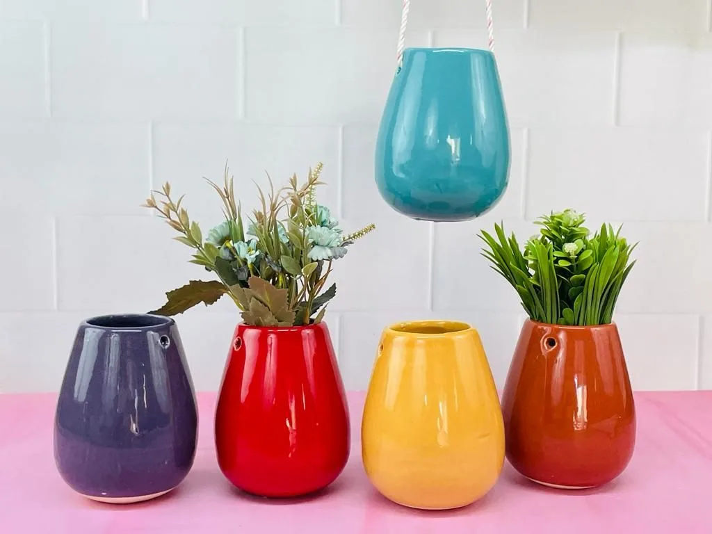 Classic Ceramic Planter — 5" Dia × 3" Height — Primary View