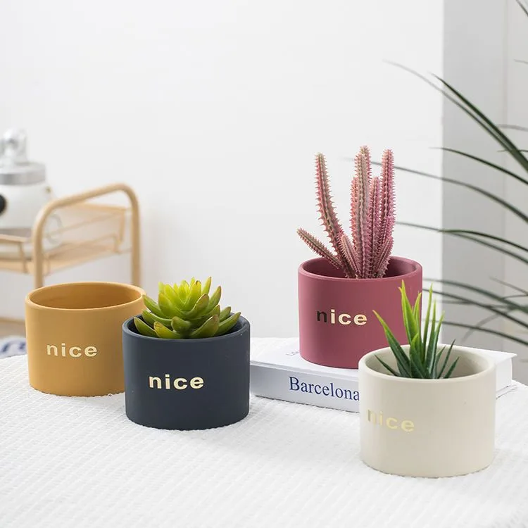 Classic Ceramic Planter — 5" Dia × 3.5" Height — Primary View