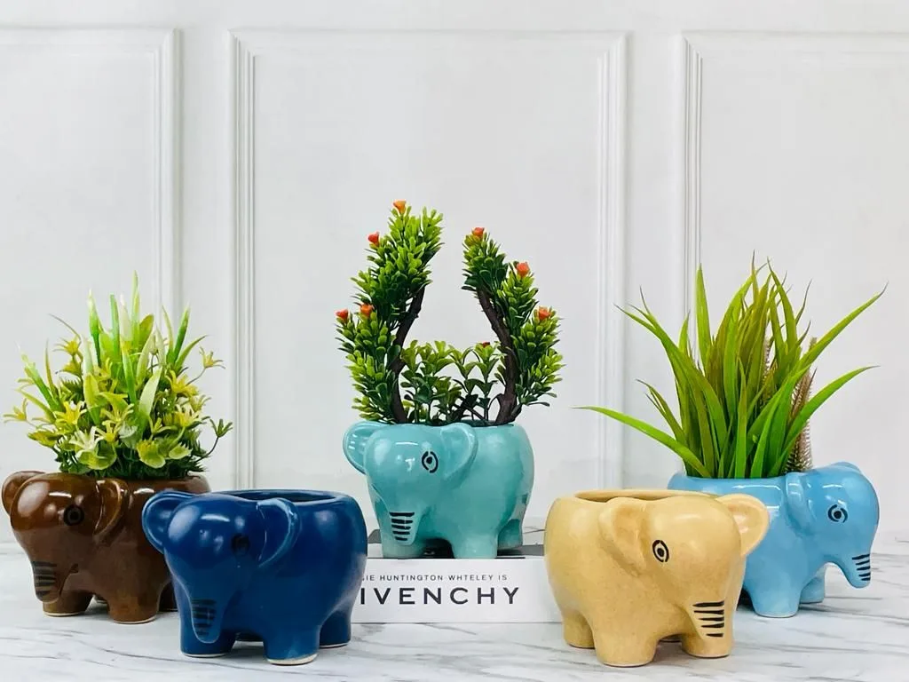 Classic Ceramic Planter — 6" Dia × 5" Height — Primary View