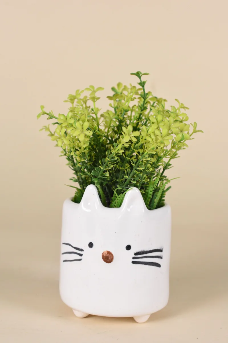 Classic Ceramic Planter — 6" Dia × 5" Height — Primary View