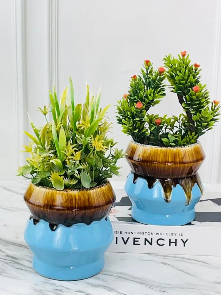 Classic Ceramic Planter — 6" Dia × 5" Height — Primary View