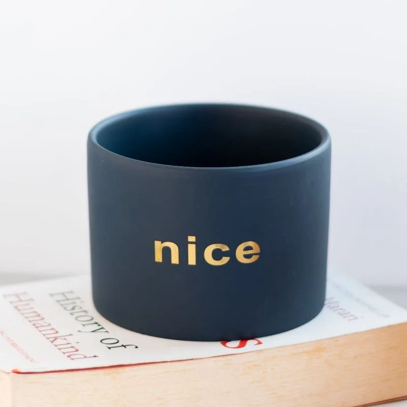 Classic Ceramic Planter — 5.5" Dia × 3.5" Height — Primary View