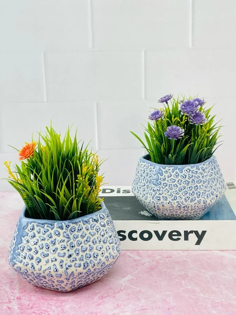 Classic Ceramic Planter — 5" Dia × 3.5" Height — Primary View