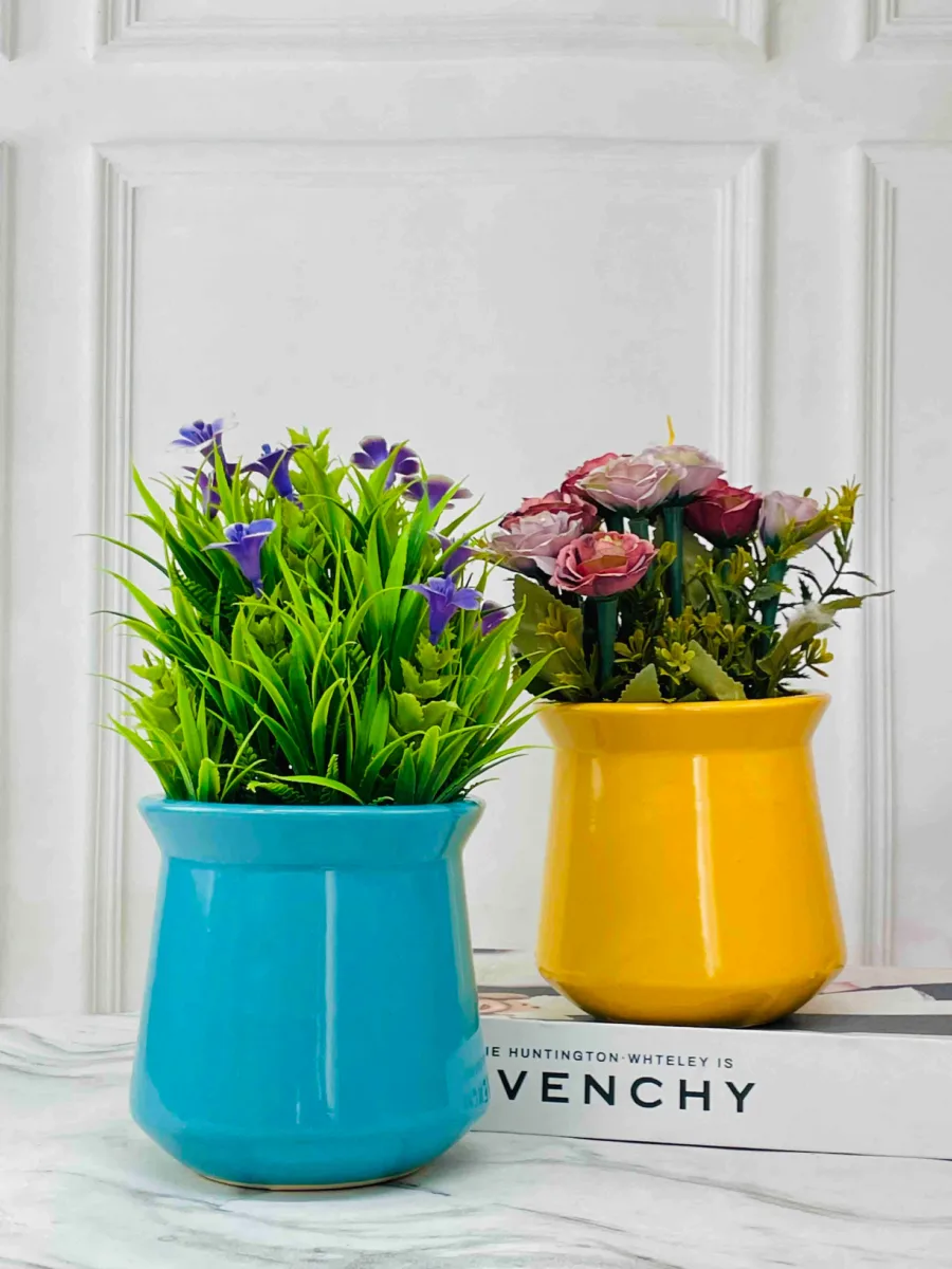 Classic Ceramic Planter — 5.5" Dia × 2.5" Height — Primary View