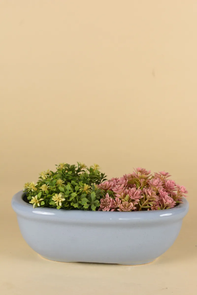 Classic Ceramic Planter — 4" Dia × 3.5" Height — Primary View