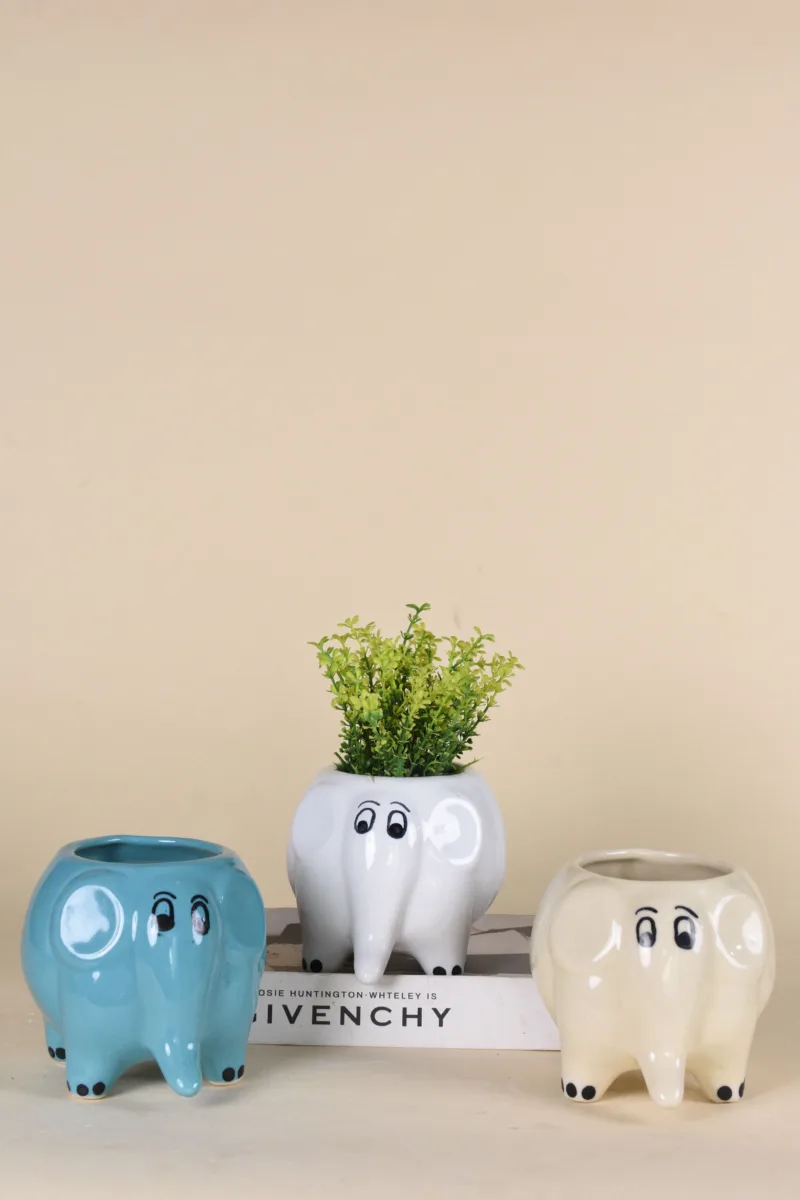 Classic Ceramic Planter — 4.5" Dia × 4.5" Height — Primary View