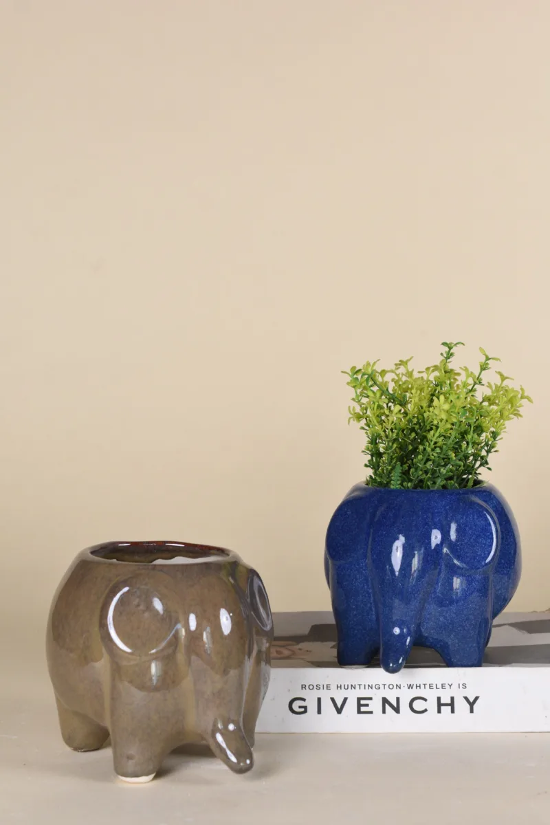 Classic Ceramic Planter — 5.5" Dia × 4" Height — Primary View