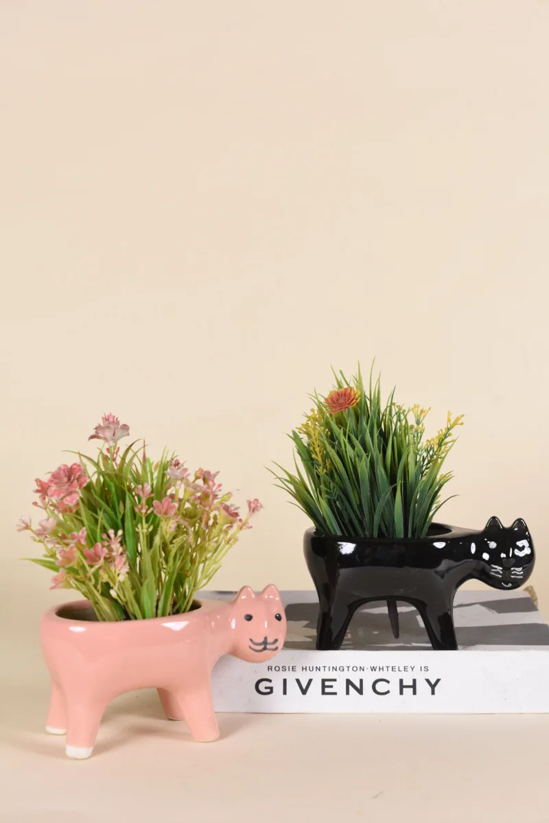 Classic Ceramic Planter — 6" Dia × 4.5" Height — Primary View