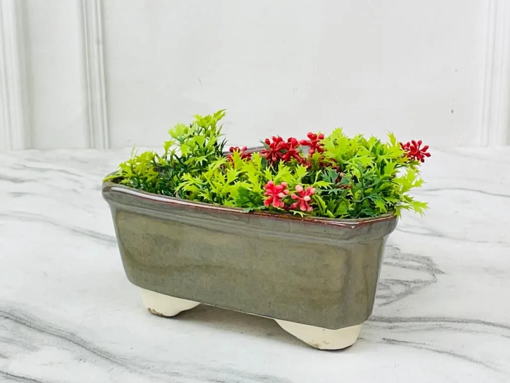 Classic Ceramic Planter — 6" Dia × 4.5" Height — Primary View