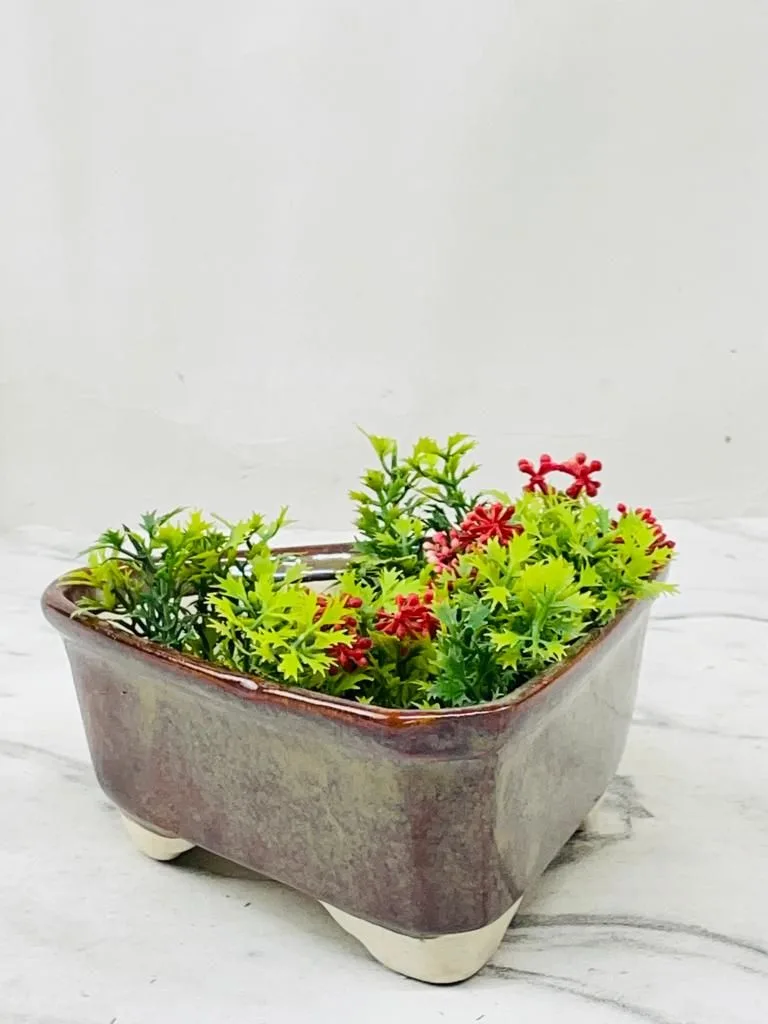 Classic Ceramic Planter — 6" Dia × 5" Height — Primary View