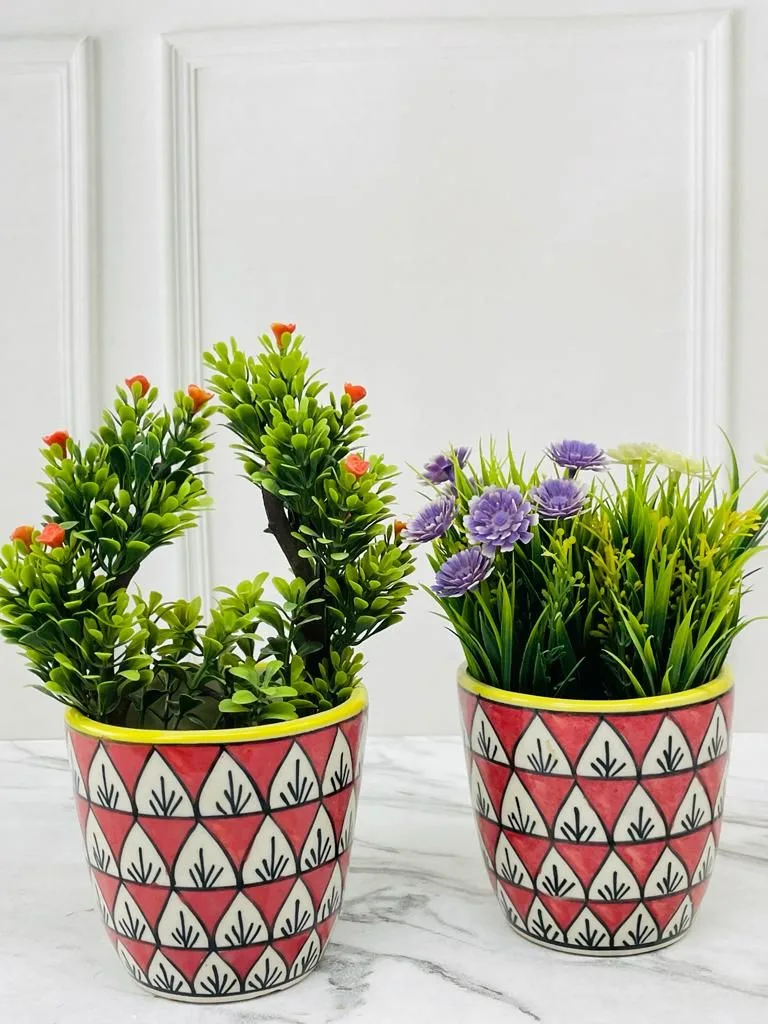 Classic Ceramic Planter — 6" Dia × 5" Height — Primary View