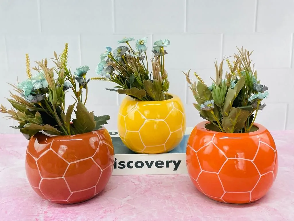 Classic Ceramic Planter — 6" Dia × 5" Height — Primary View