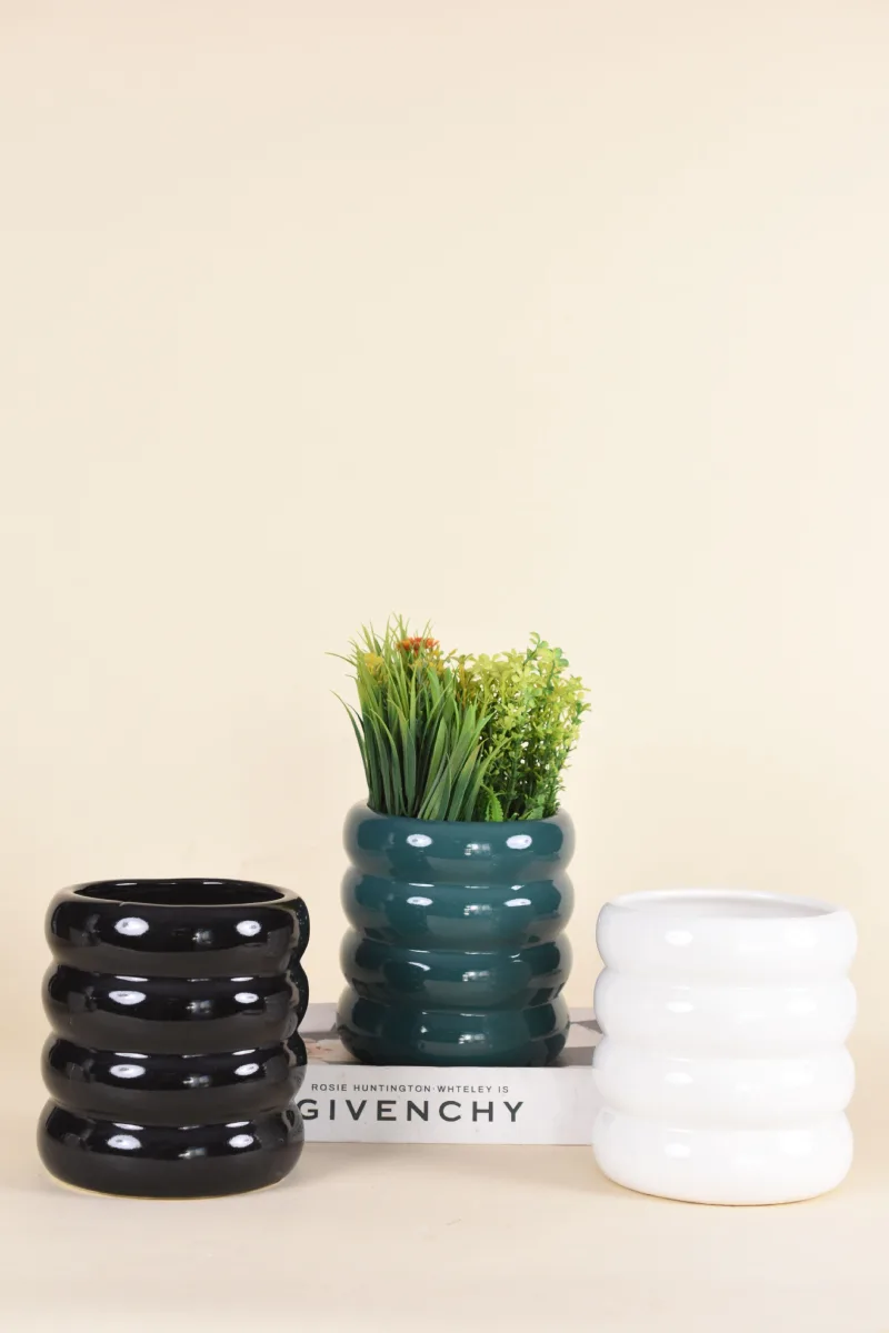 Classic Ceramic Planter — 4.5" Dia × 4.5" Height — Primary View