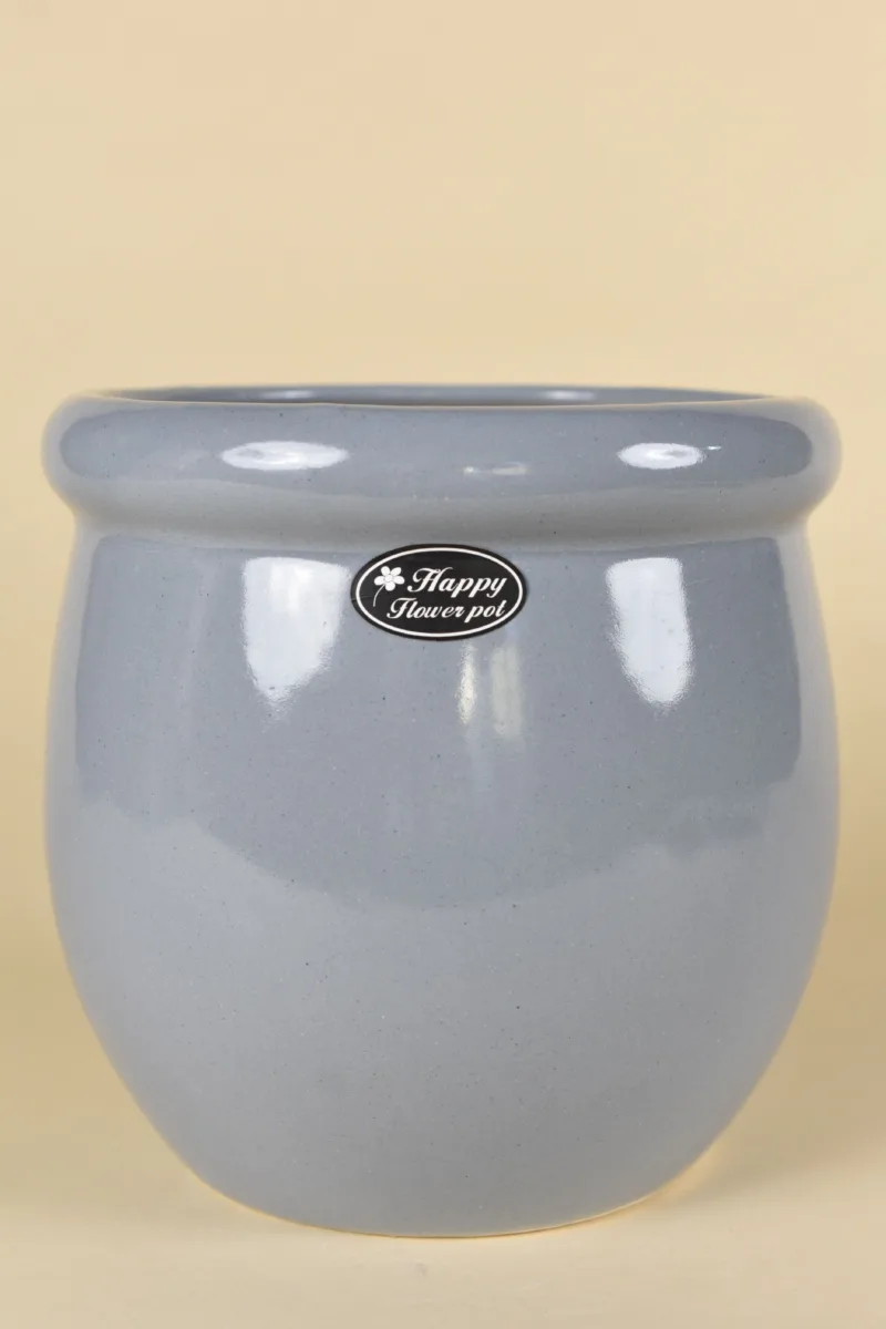 Classic Ceramic Planter — 5" Dia × 3" Height — Primary View