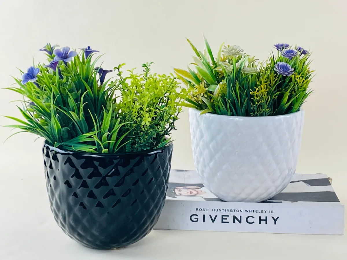 Classic Ceramic Planter — 6.5" Dia × 5.5" Height — Primary View