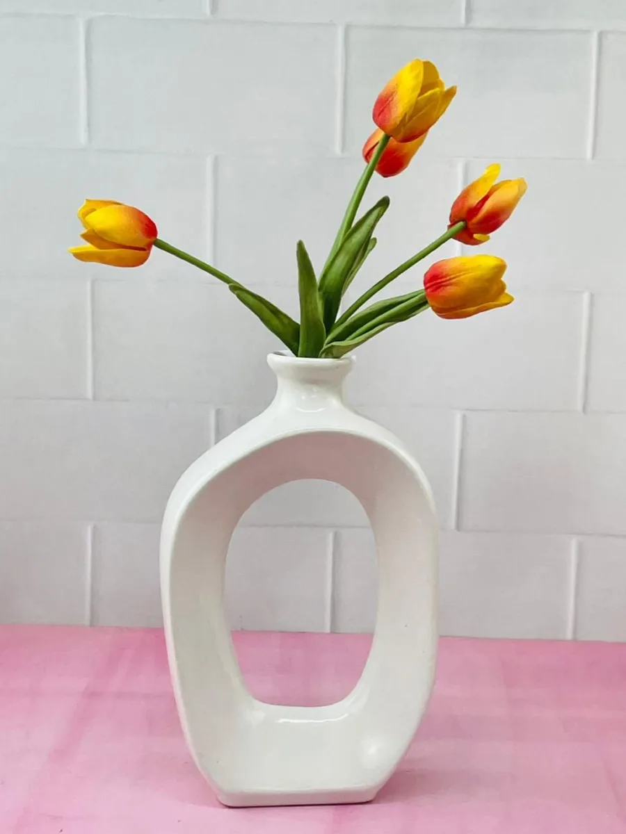 Classic Ceramic Planter — 6" Dia × 4.5" Height — Primary View
