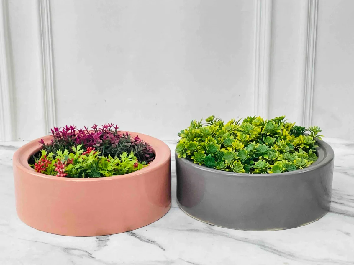 Classic Ceramic Planter — 4.5" Dia × 9.5" Height — Primary View