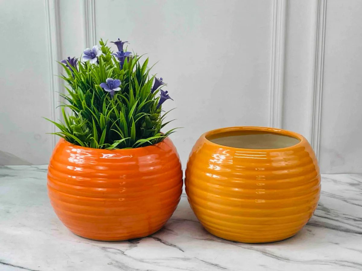 Classic Ceramic Planter — 4.5" Dia × 7" Height — Primary View