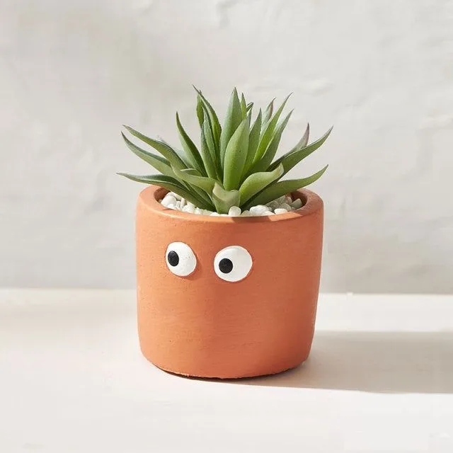 Classic Ceramic Planter — 4" Dia × 4.5" Height — Primary View
