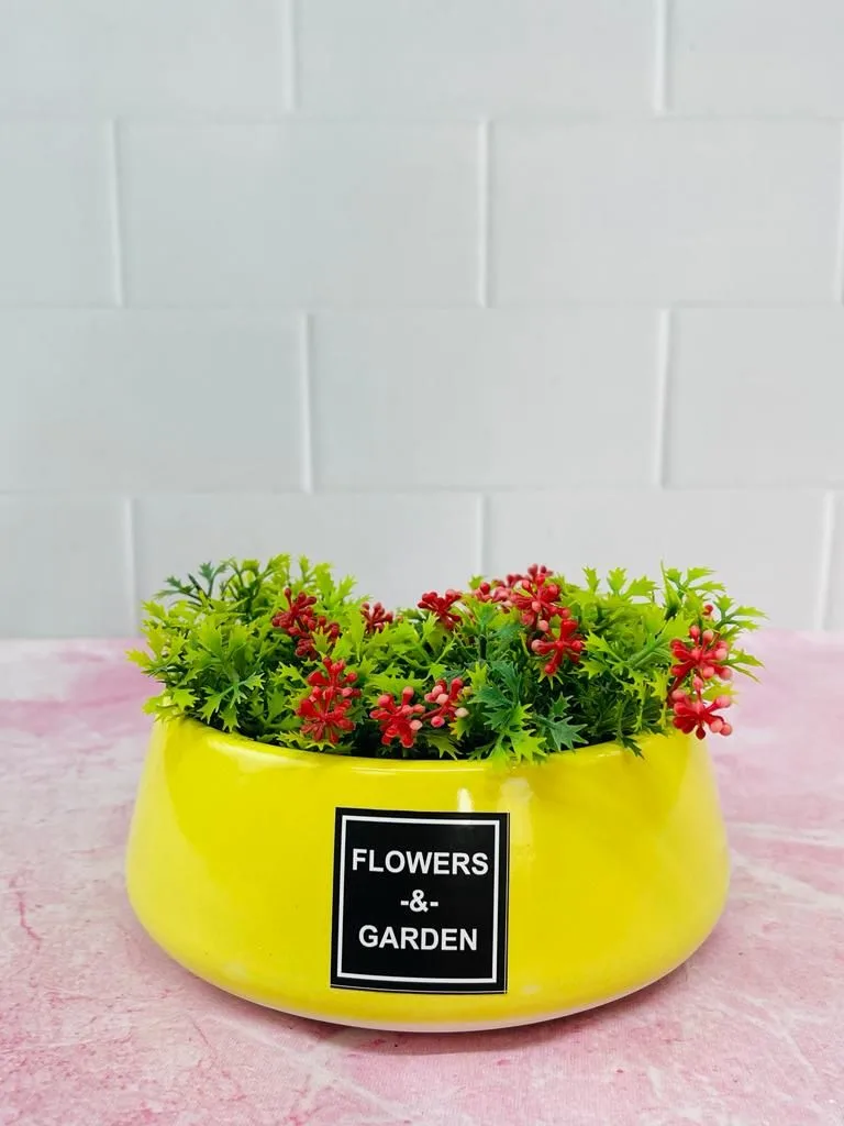 Classic Ceramic Planter — 6" Dia × 10.5" Height — Primary View