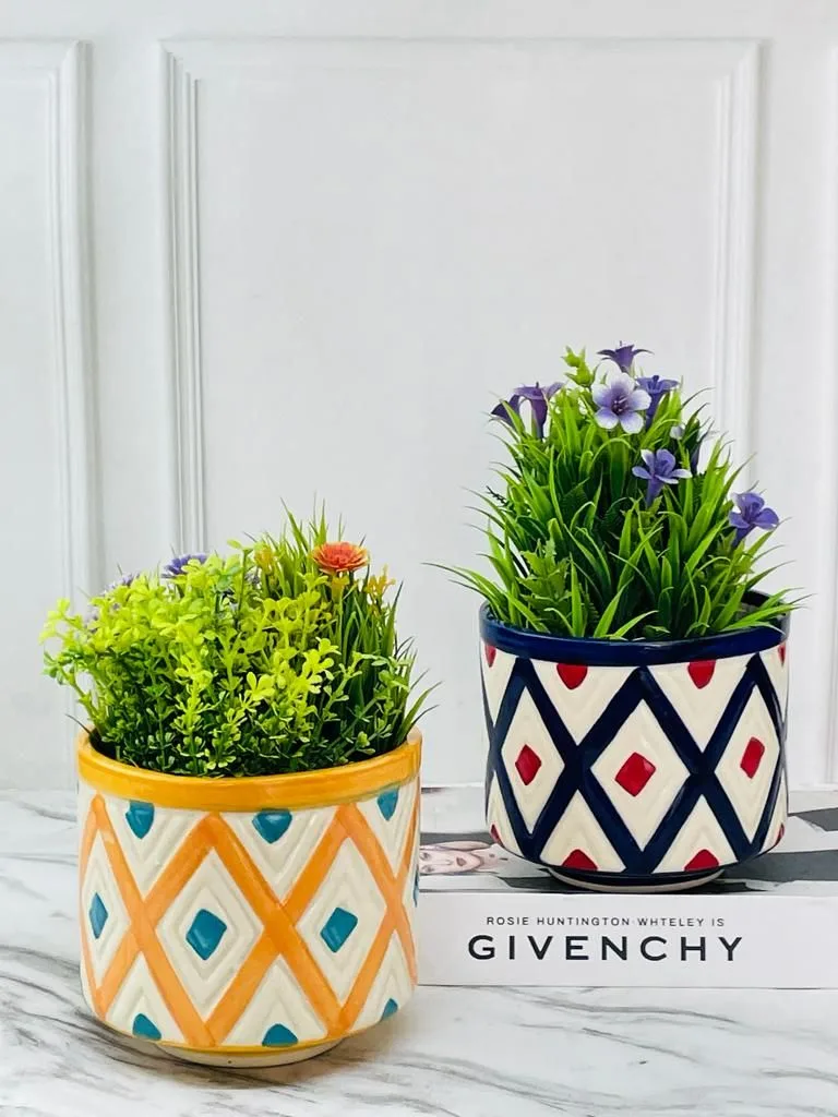 Classic Ceramic Planter — 6.5" Dia × 3" Height — Primary View