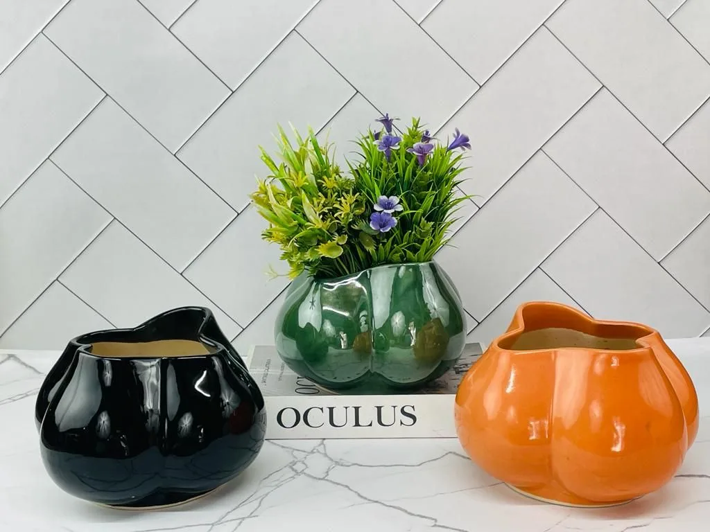 Classic Ceramic Planter — 6.5" Dia × 6" Height — Primary View