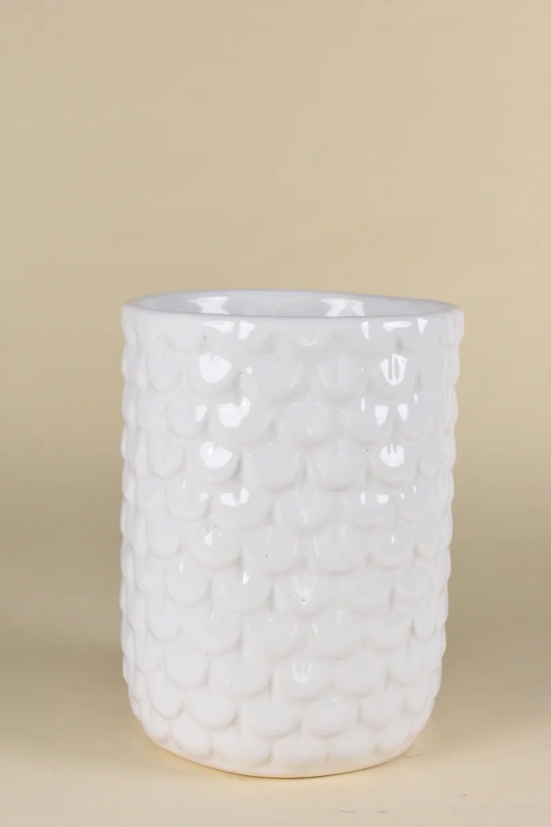 Classic Ceramic Planter — 5.5" Dia × 5" Height — Primary View