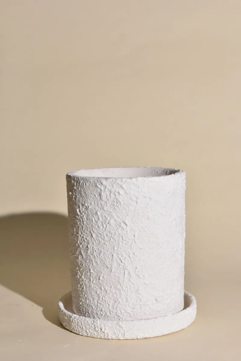 Classic Ceramic Planter — 4" Dia × 8" Height — Primary View