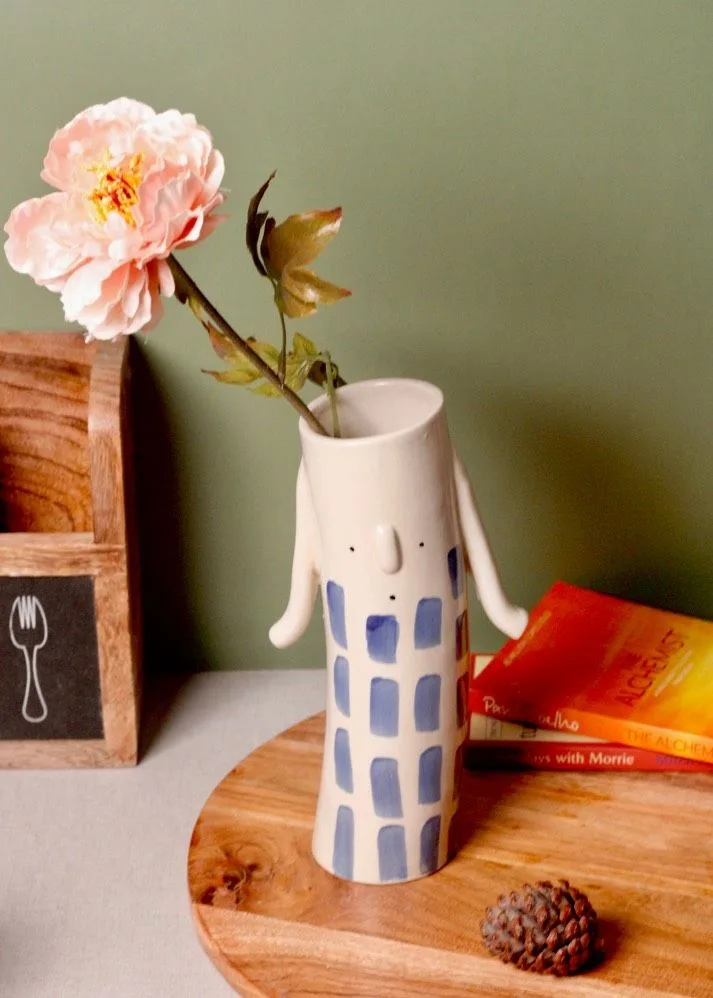 Classic Ceramic Planter — 5" Dia × 7.5" Height — Primary View