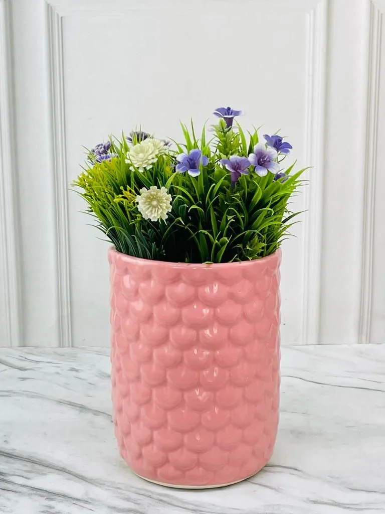Classic Ceramic Planter — 7" Dia × 2.5" Height — Primary View
