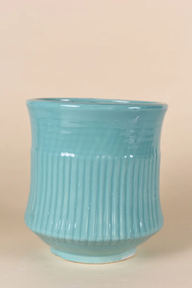 Classic Ceramic Planter — 5" Dia × 7" Height — Primary View