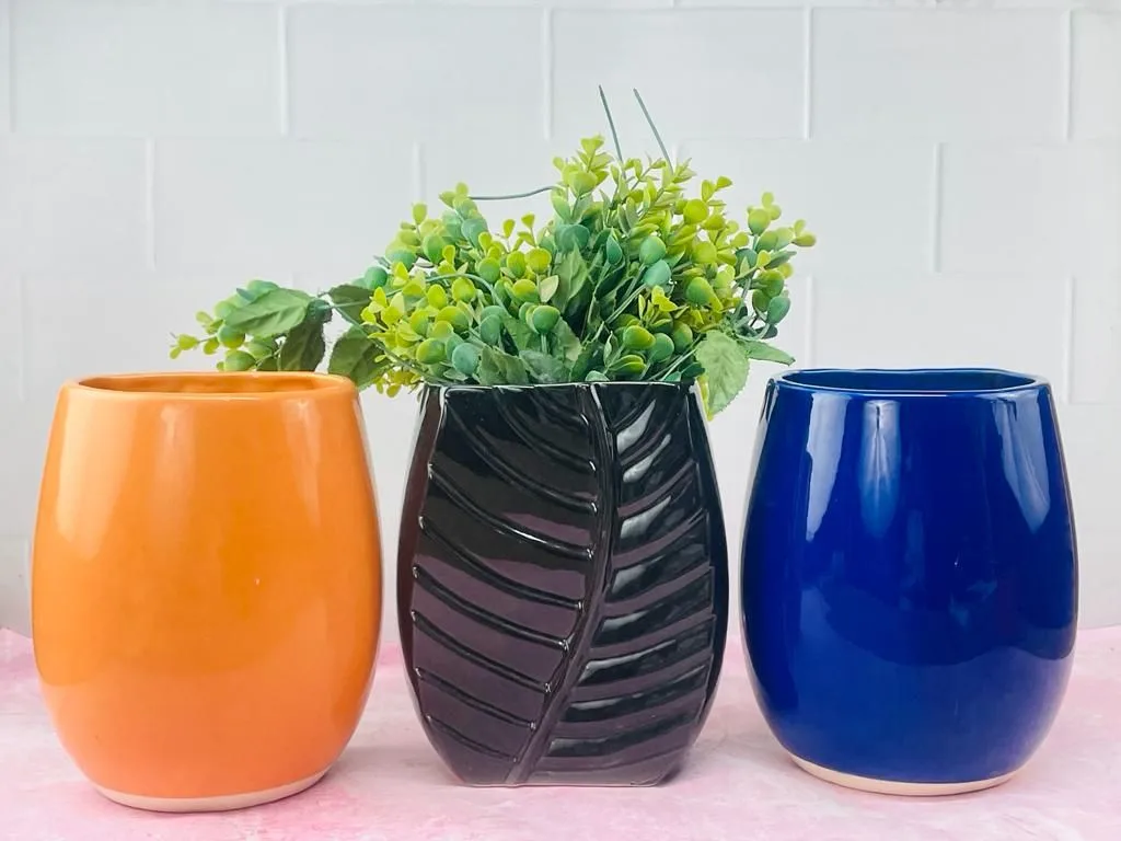 Classic Ceramic Planter — 4.5" Dia × 4.5" Height — Primary View