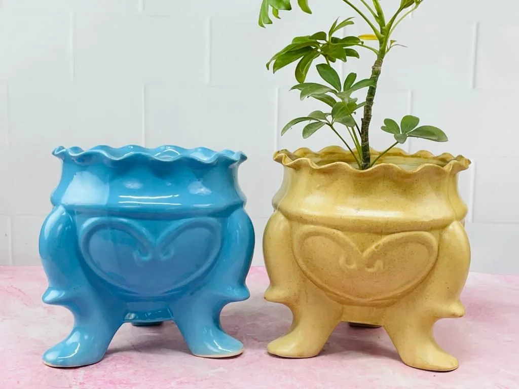 Classic Ceramic Planter — 6" Dia × 8" Height — Primary View
