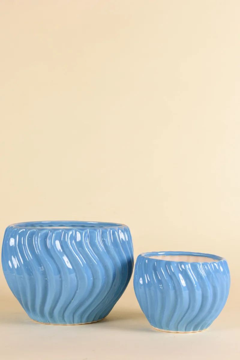 Classic Ceramic Planter — 7" Dia × 9" Height — Primary View