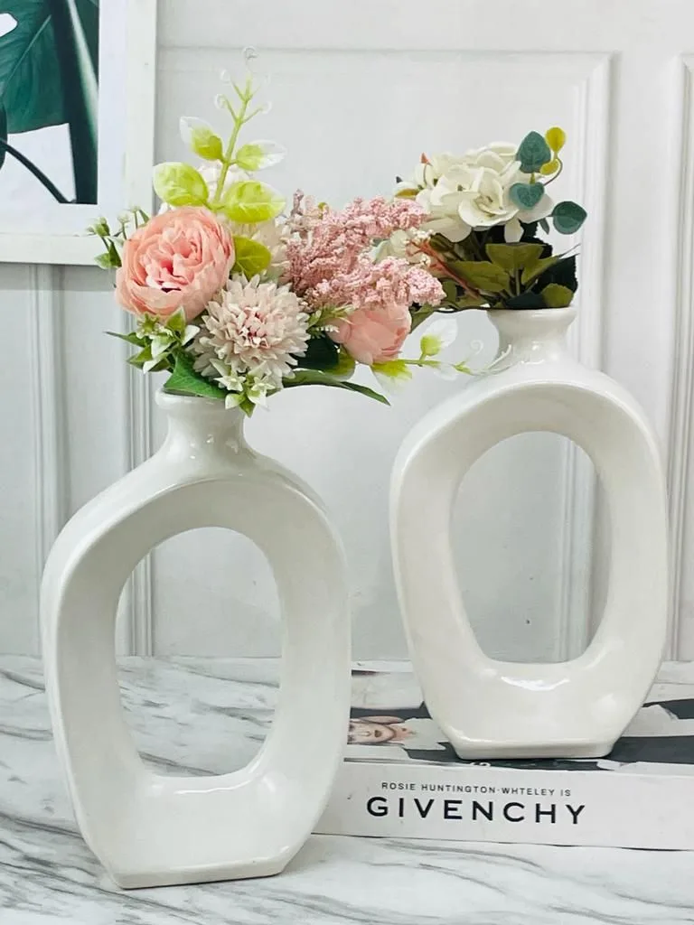 Classic Ceramic Planter — 10" Dia × 5" Height — Primary View