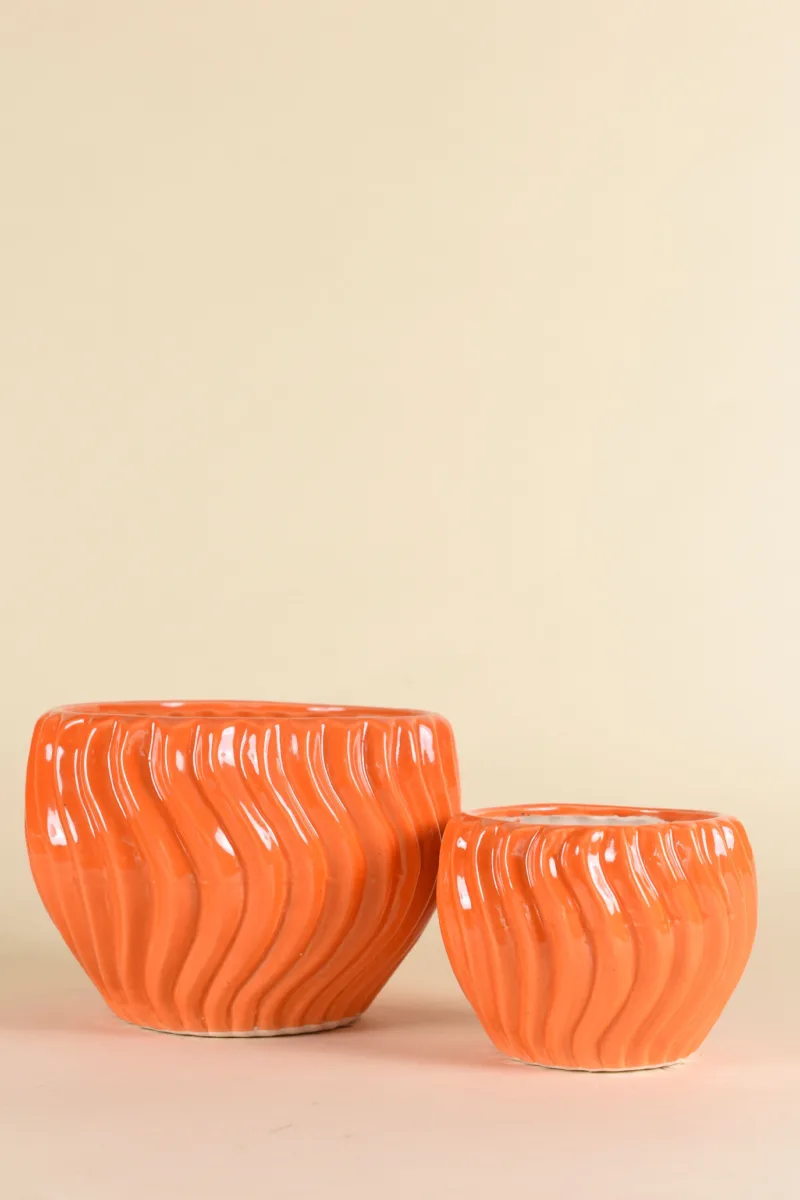 Classic Ceramic Planter — 6.5" Dia × 5.5" Height — Primary View