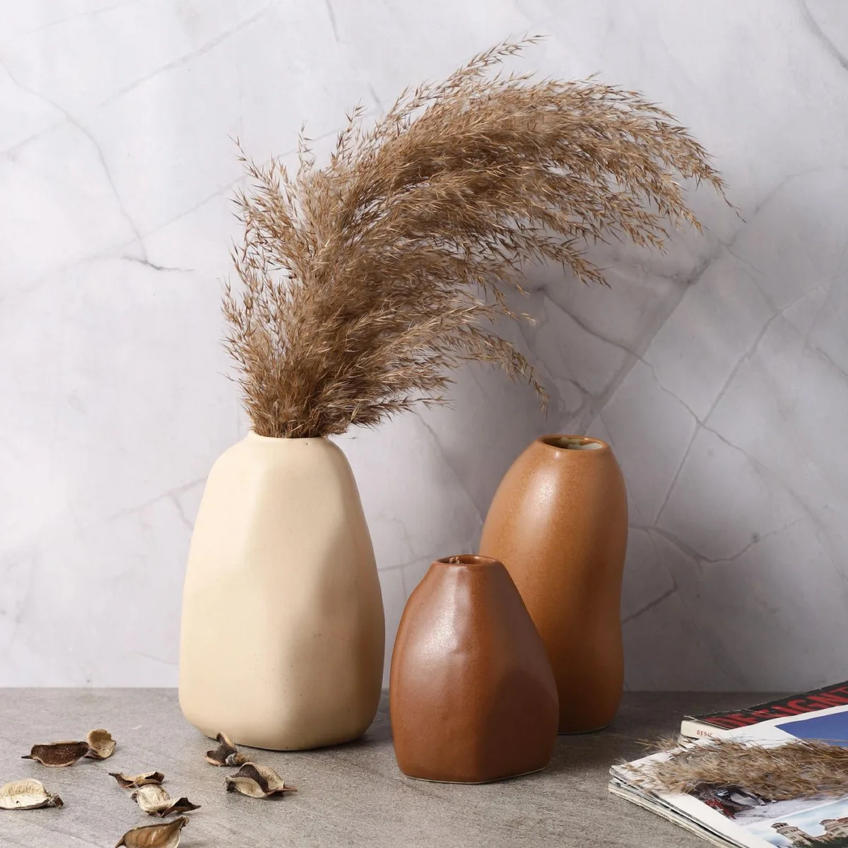 Classic Ceramic Planter — 6.5" Dia × 5.5" Height — Primary View