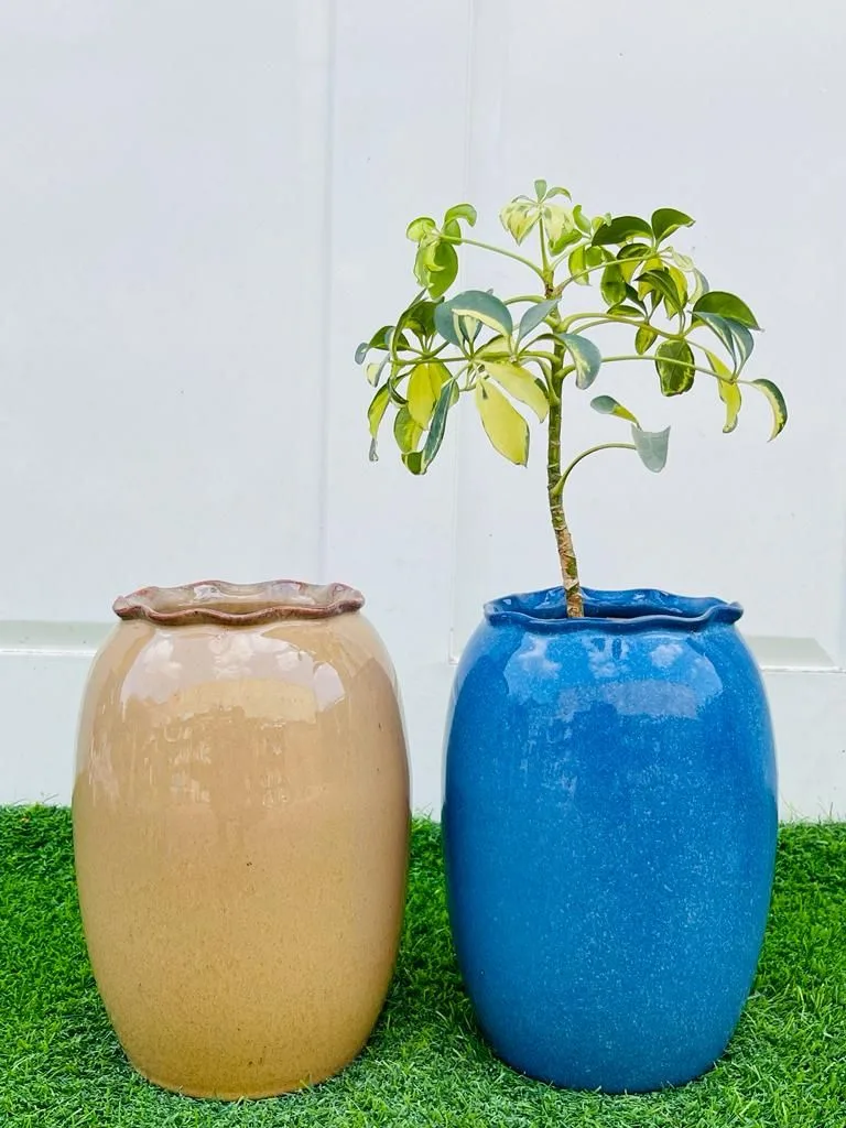 Classic Ceramic Planter — 5" Dia × 4" Height — Primary View