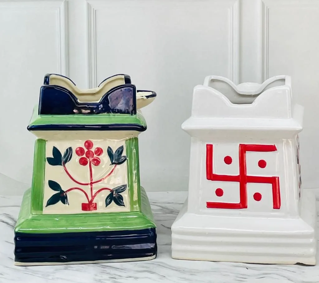 Classic Ceramic Planter — 4" Dia × 7.5" Height — Primary View