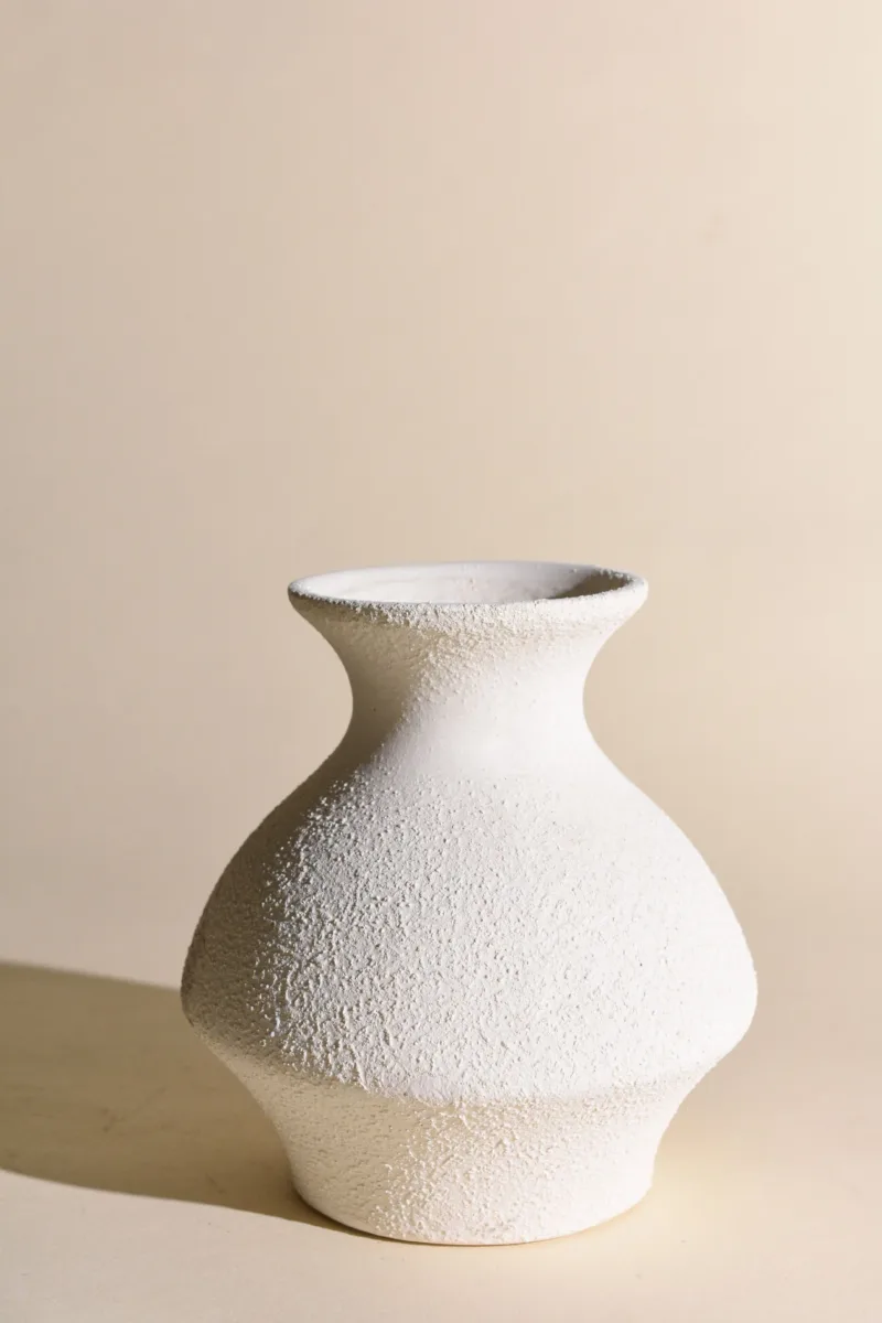 Classic Ceramic Planter — 12" Dia × 2.5" Height — Primary View