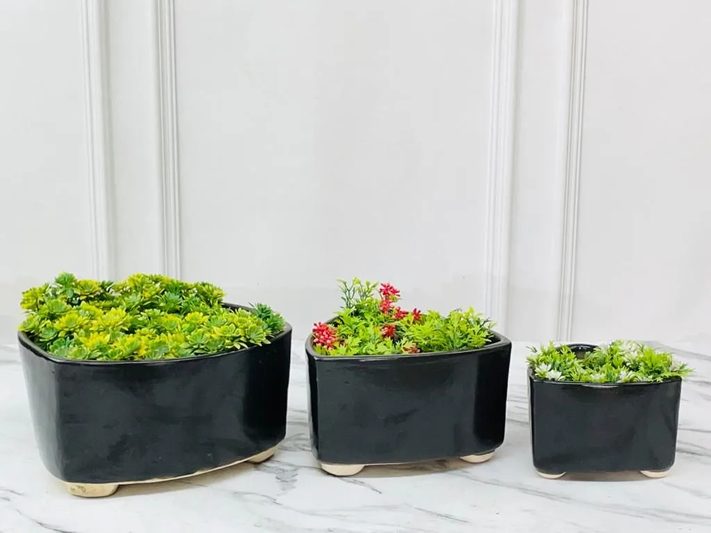 Classic Ceramic Planter — 7" Dia × 9" Height — Primary View