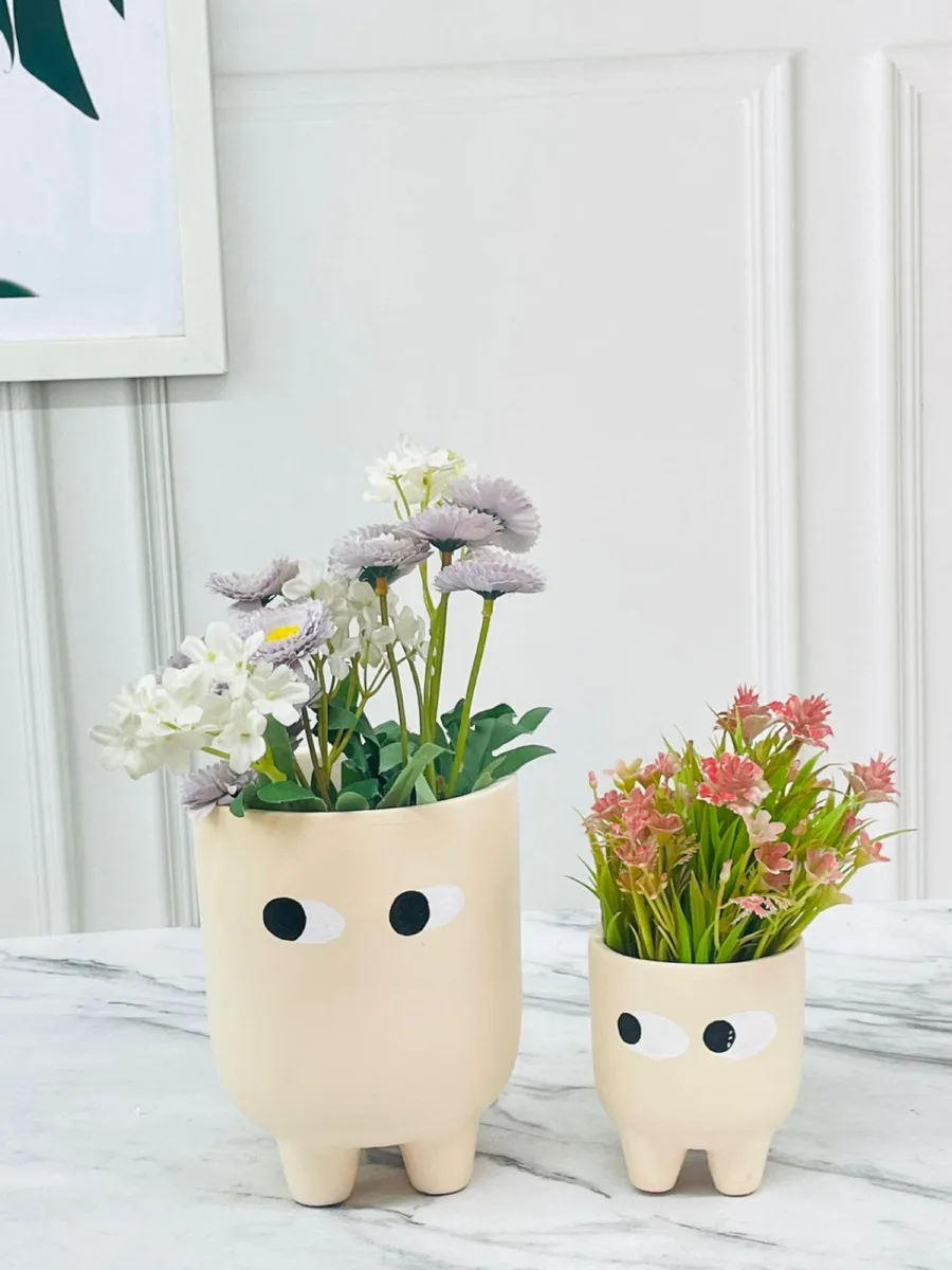 Classic Ceramic Planter Set of 2 (5" Dia × 6" Height) — Primary View